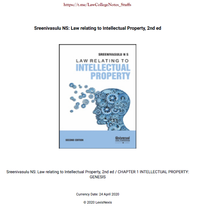 Law of IPR 